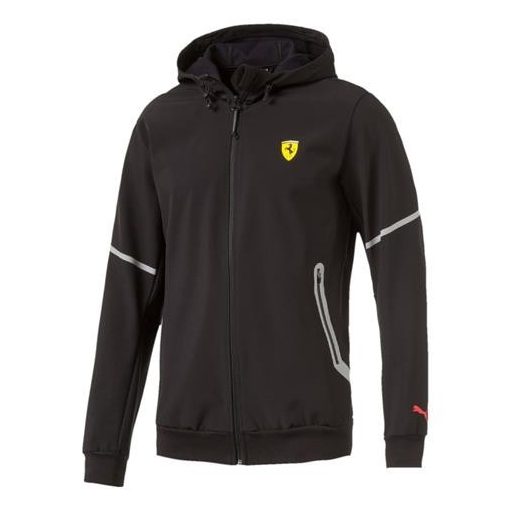 Ferrari Softshell Jacket, Puma Hooded, Black, 2017