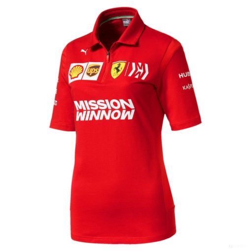 Ferrari Womens Polo, Puma Team, Red, 2019