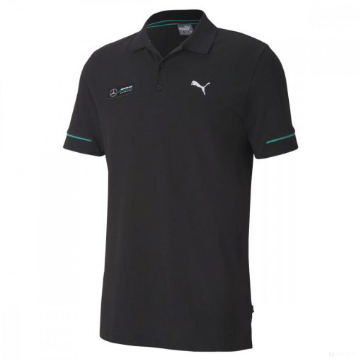 Mercedes Polo, Puma Logo, Black, 2020