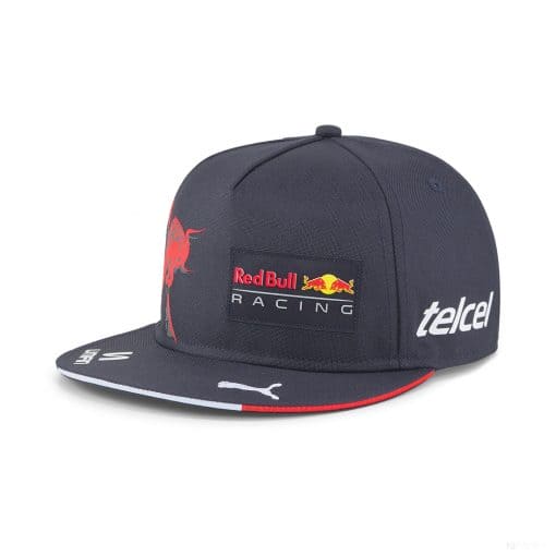 Red Bull Sergio Perez Flatbrim Cap, Kids, Blue, 2022