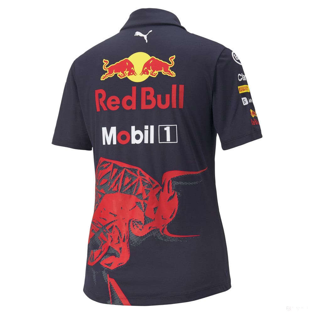 Red Bull Team Womens Polo, Blue, 2022