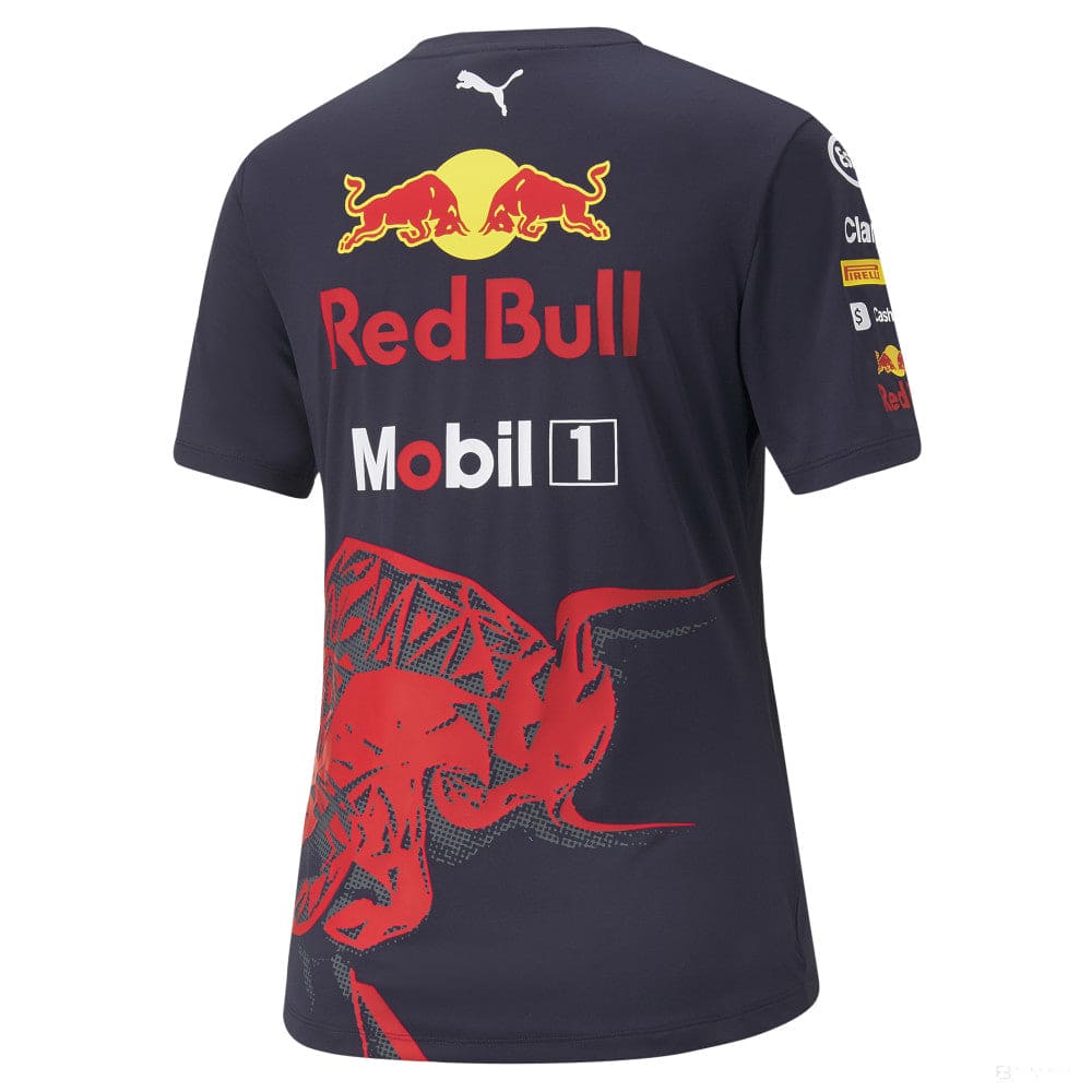 Red Bull Team Womens T-shirt, Blue, 2022