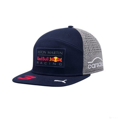 Red Bull Flatbrim Cap, Daniel Ricciardo, Adult, Blue, 2018