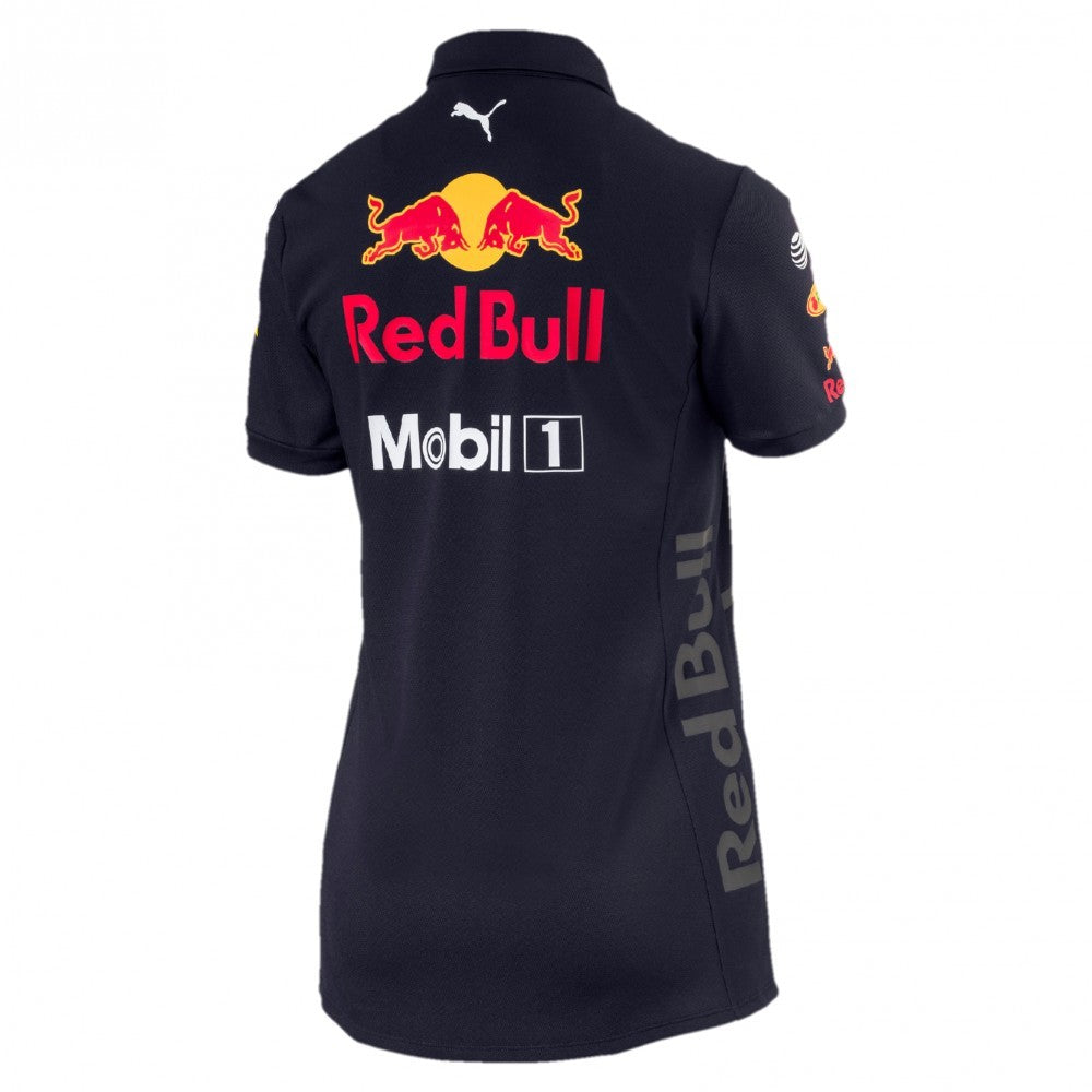 Red Bull Womens Polo, Team, Blue, 2018